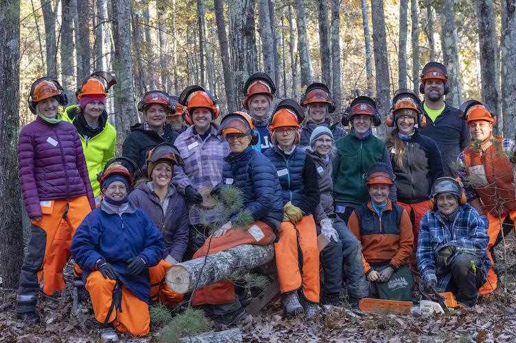 Women working in the woods