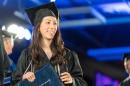 Audrey Beaudoin '18 at commencement